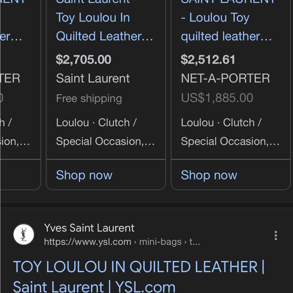 Ysl Loulou toy suede black used and lots of life left - Picture 4 of 9